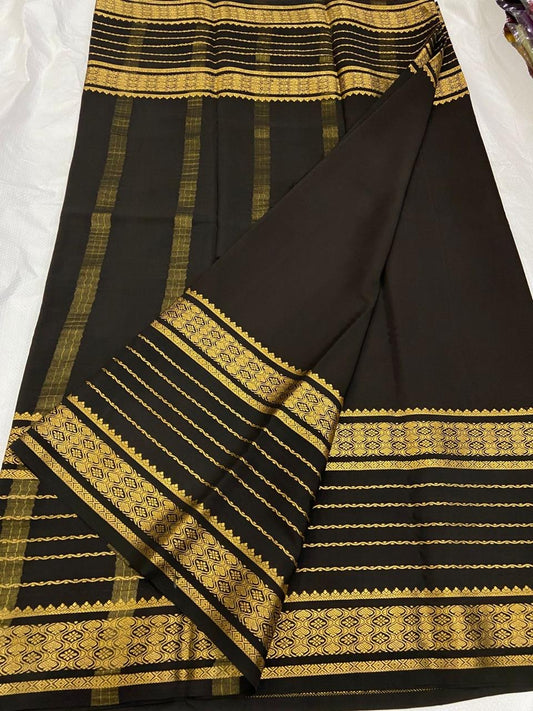 130 gsm 3D Pure Mysore Silk Saree