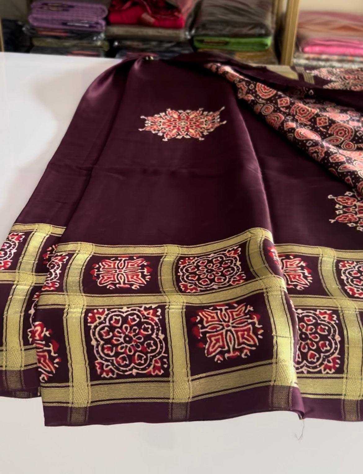 Pure modal silk saree