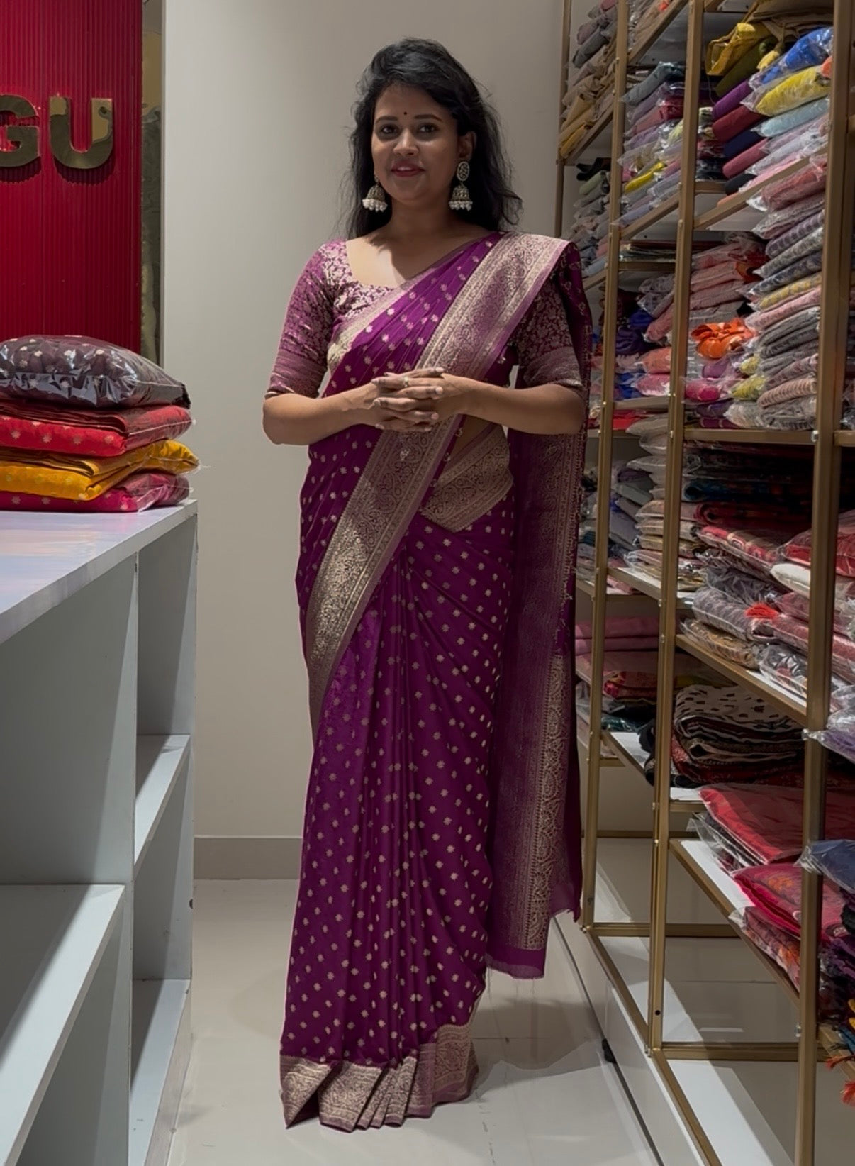Soft Crepe chiffon banarasi saree