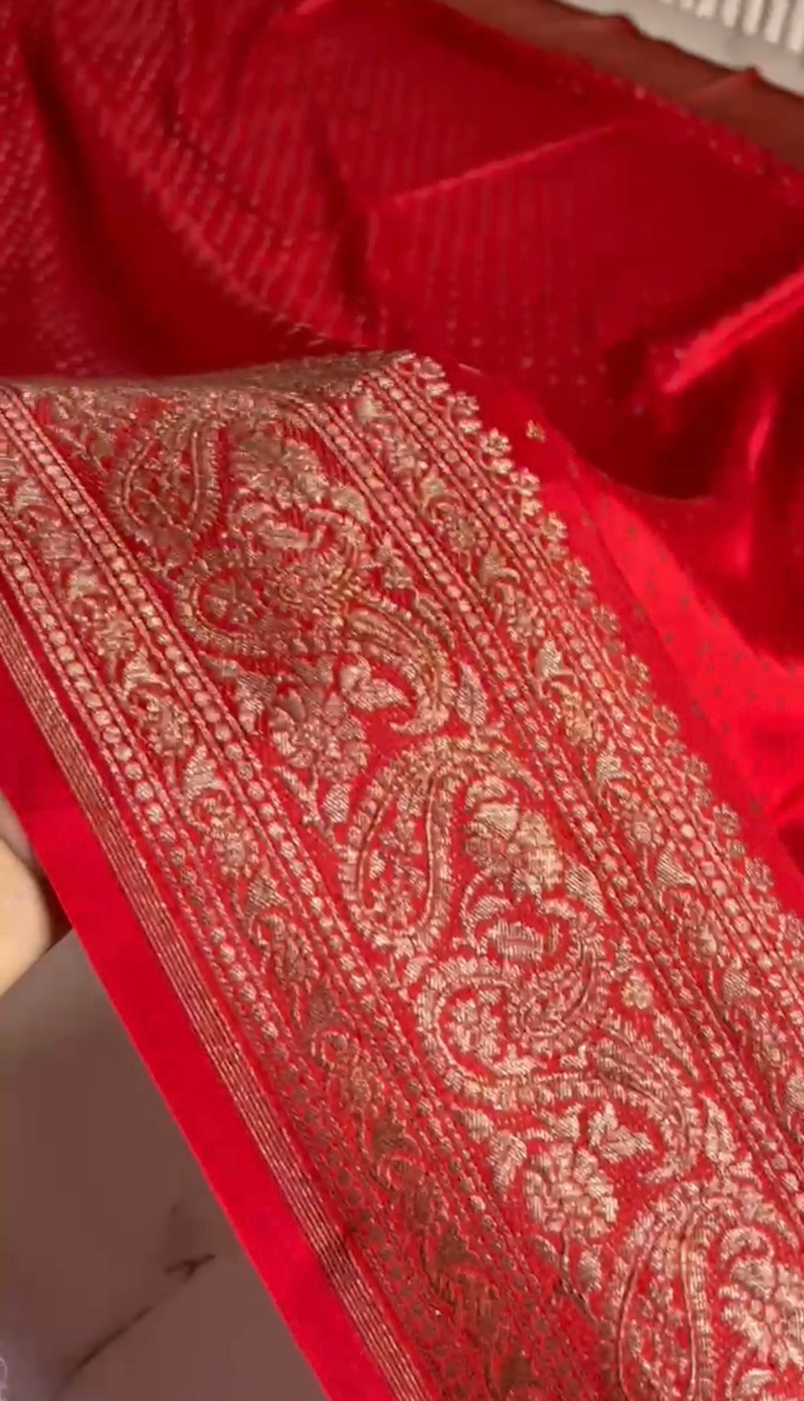 Pure Crepe chiffon banarasi saree