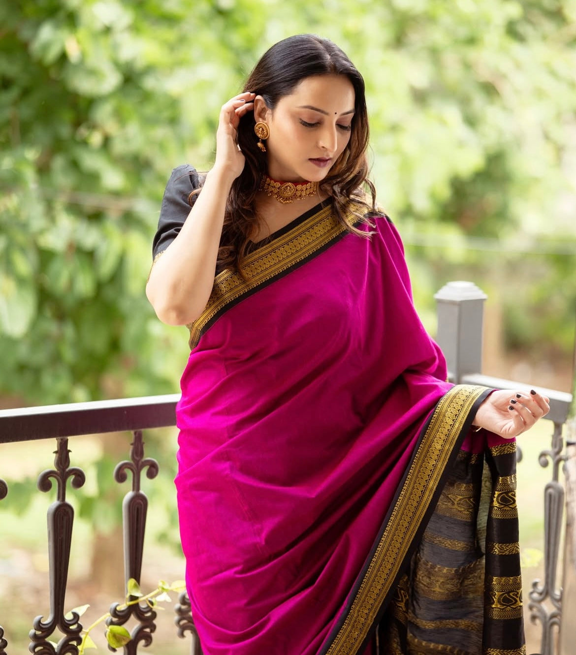 Cotton silk saree