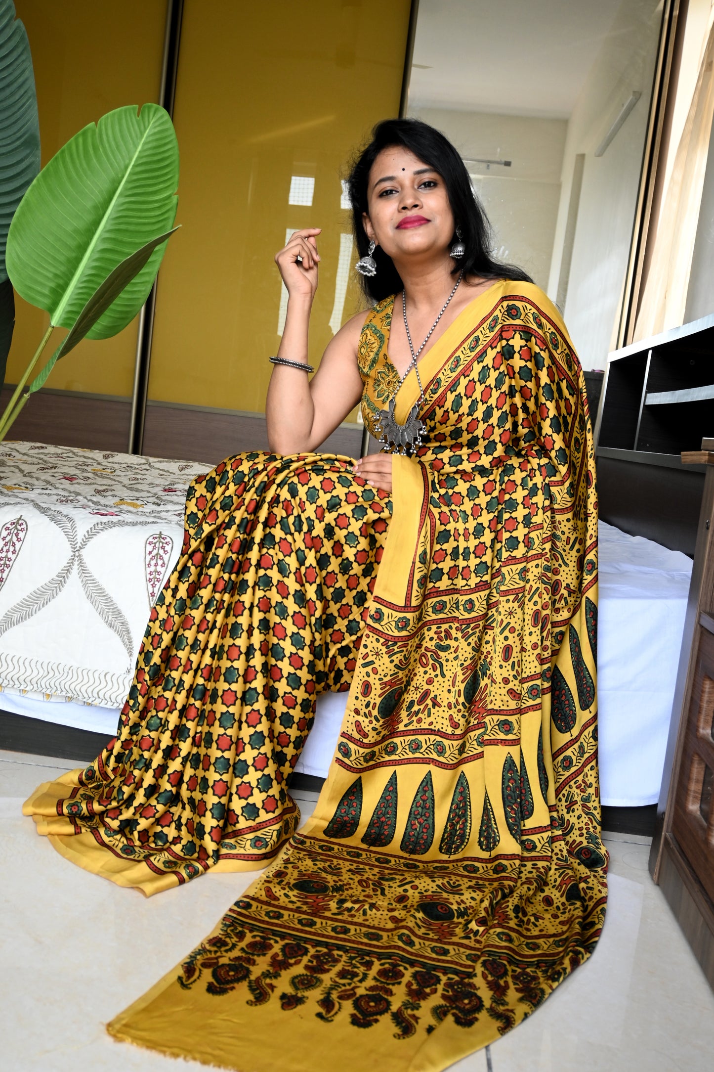 Pure modal silk saree