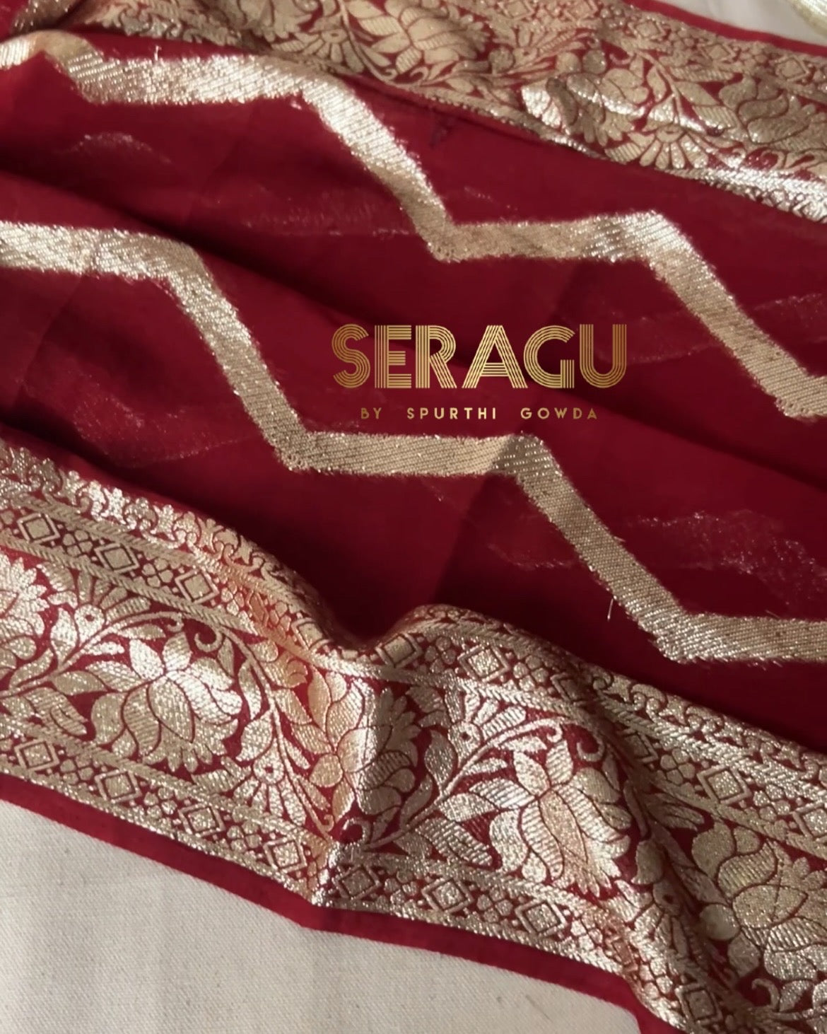 Viscose georgette saree