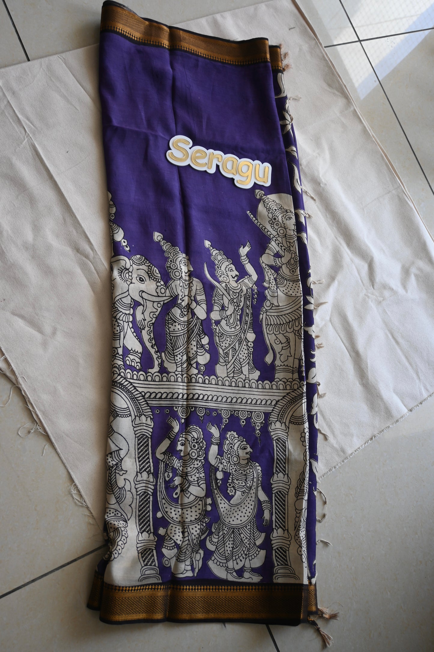 Kalamkari chennur silk saree