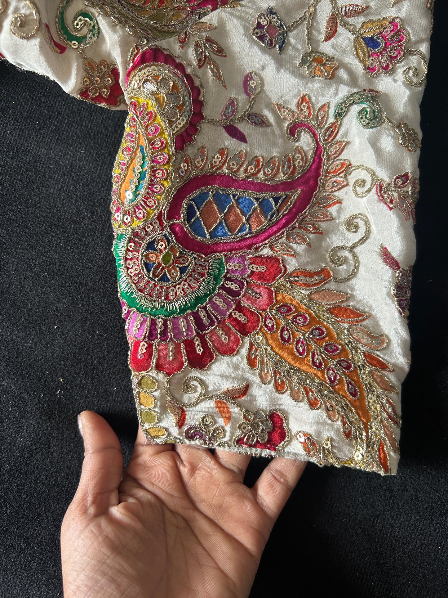Pure crepe multiple colour blouse