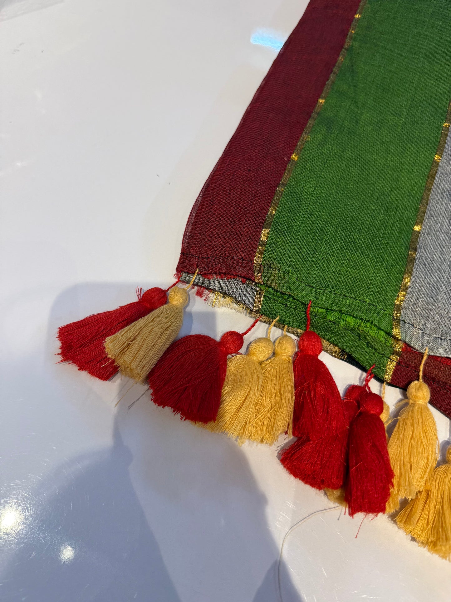 120 count pure mul Cotton With Long Tassels