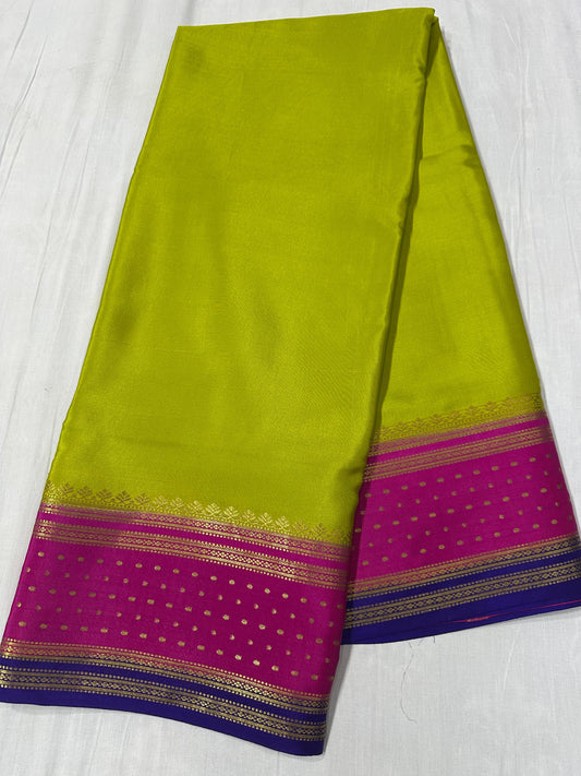 130 gsm: 3D Pure Mysore Silk Saree