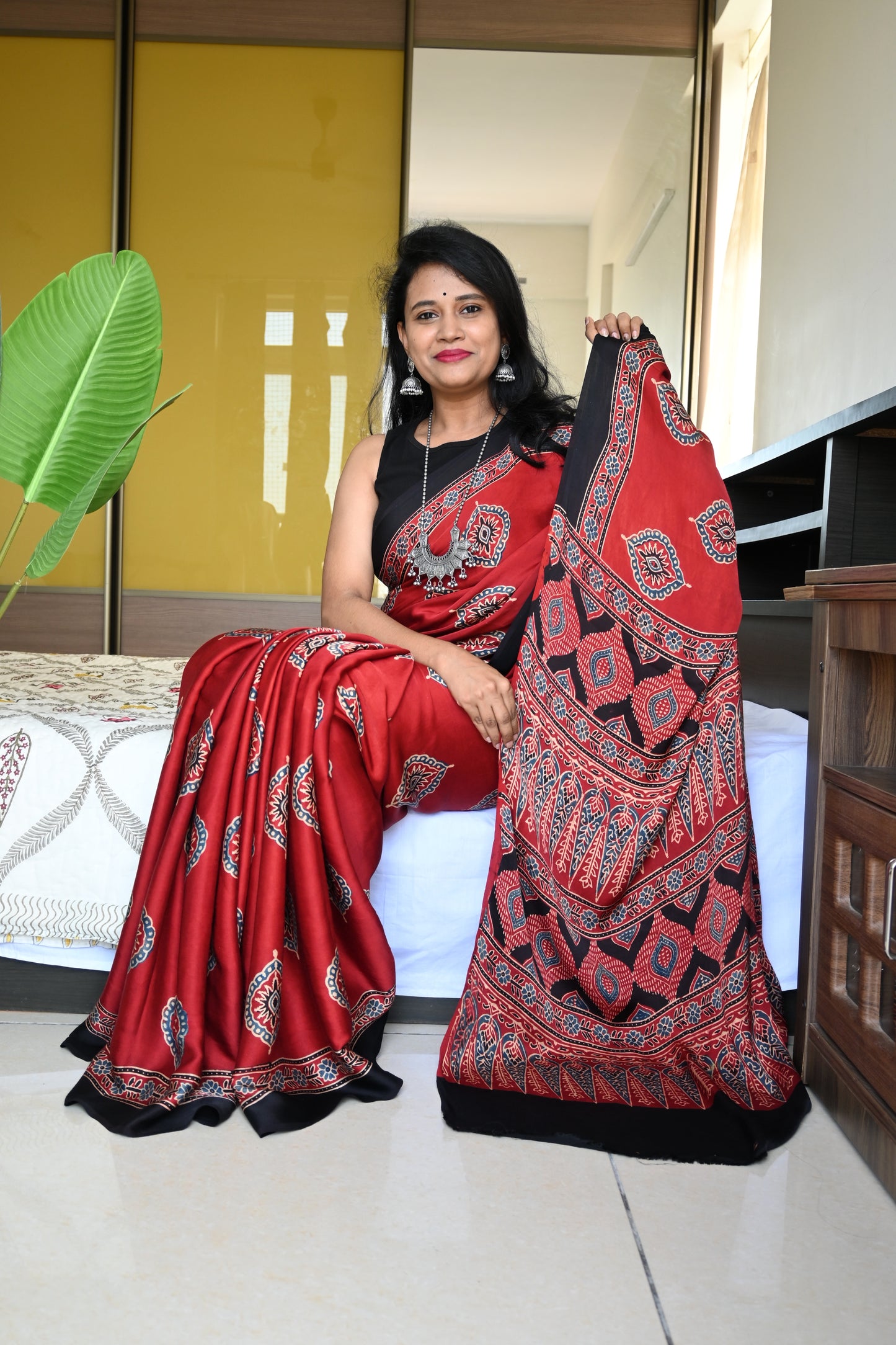 Pure modal silk saree