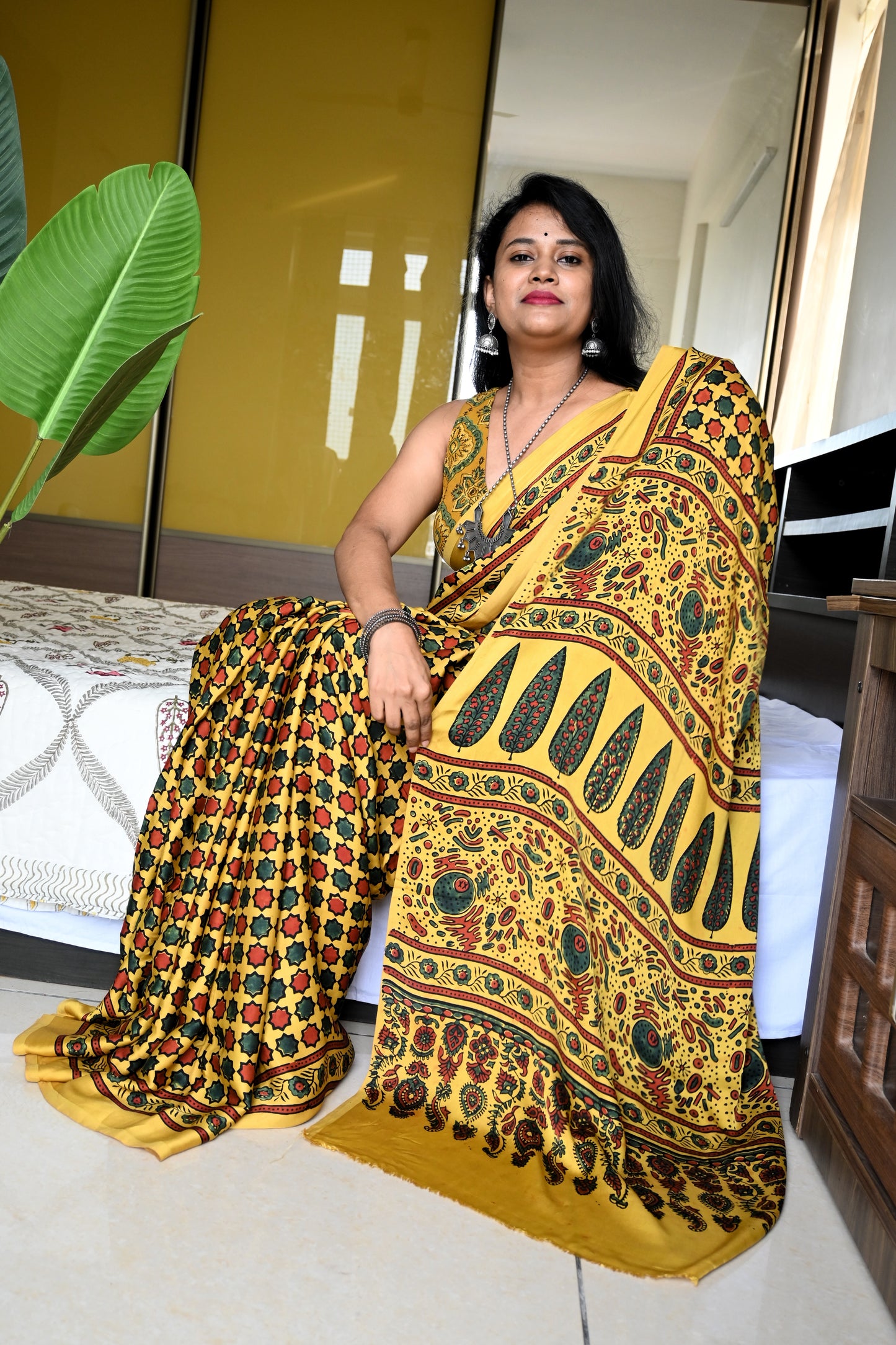 Pure modal silk saree