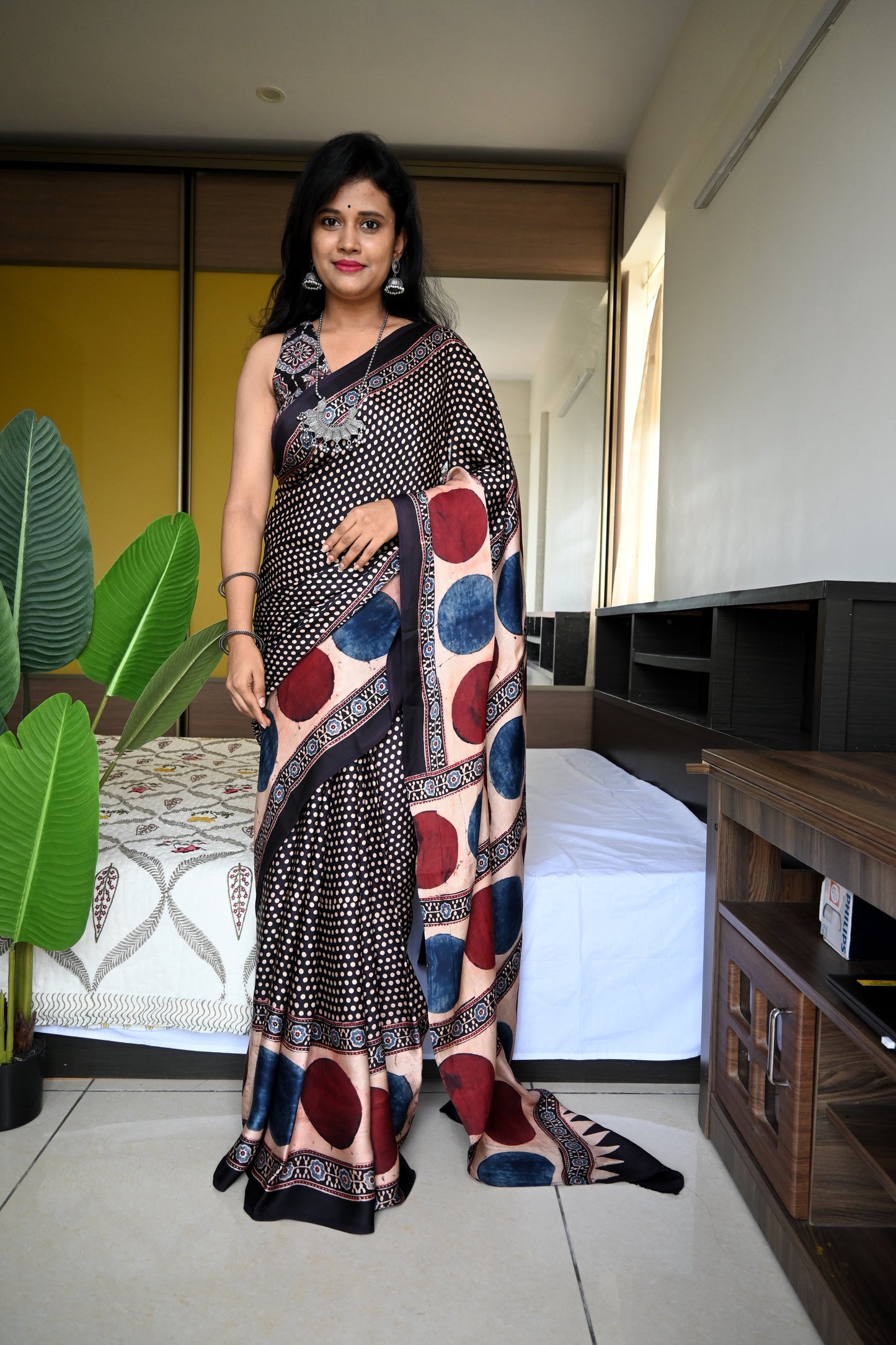Pure modal silk saree