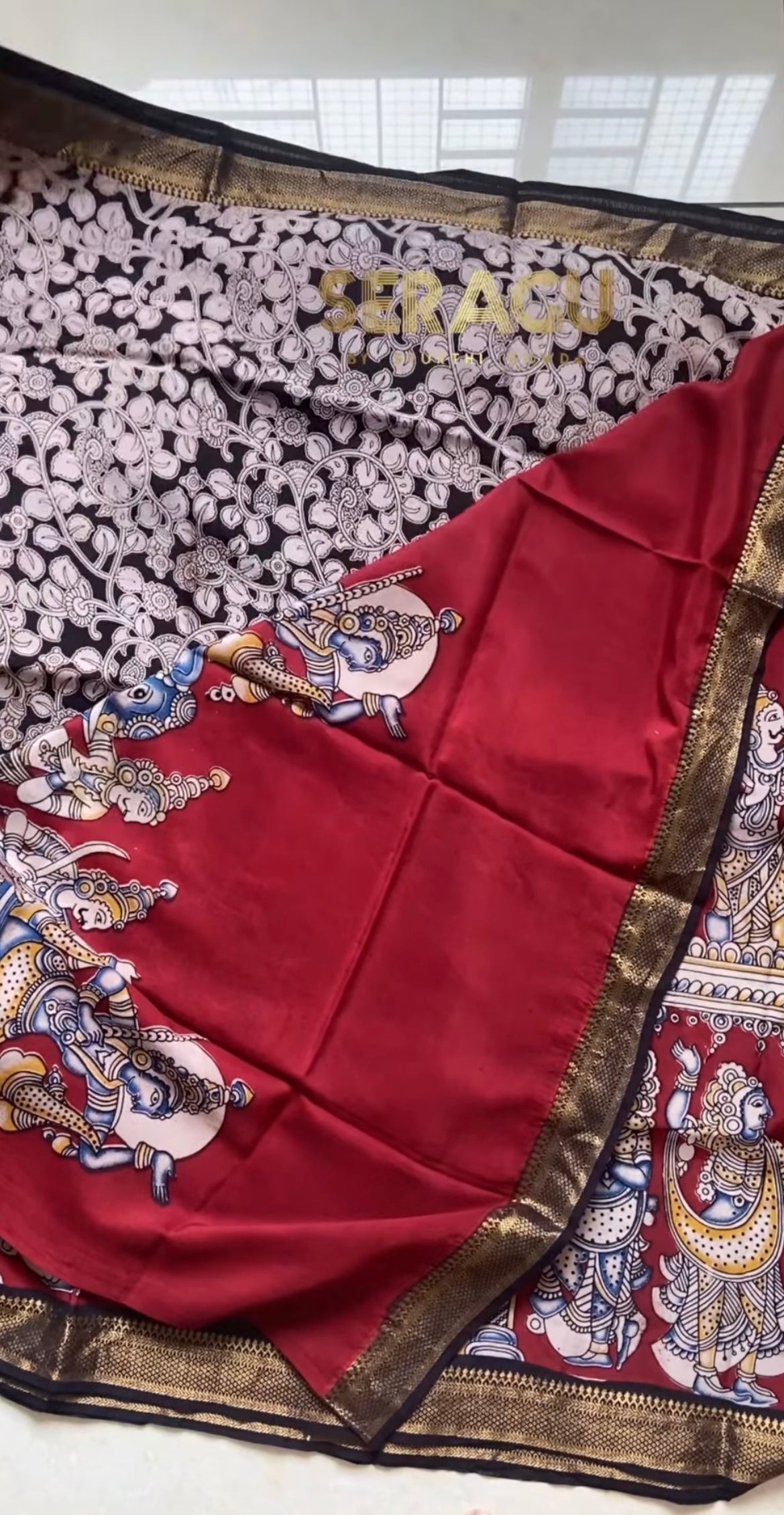 Kalamkari Chennur Silk Saree