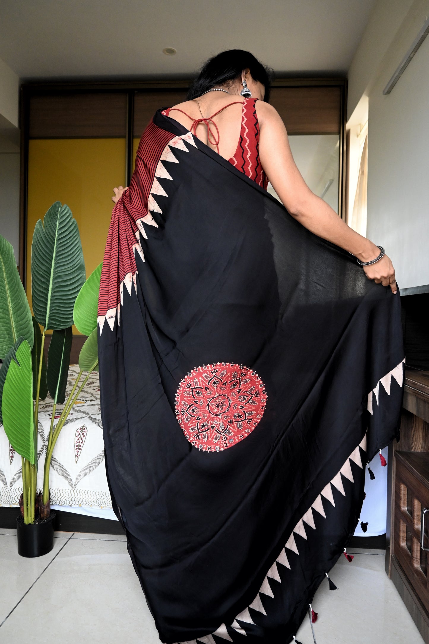 Pure modal silk saree