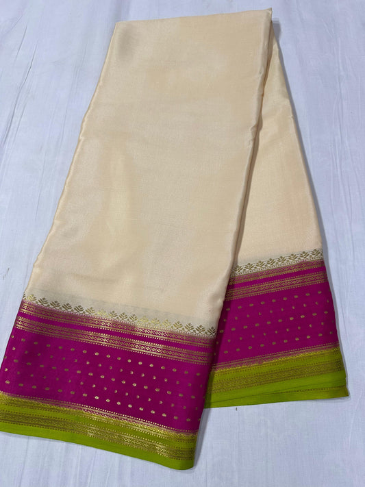 130 gsm: 3D Pure Mysore Silk Saree
