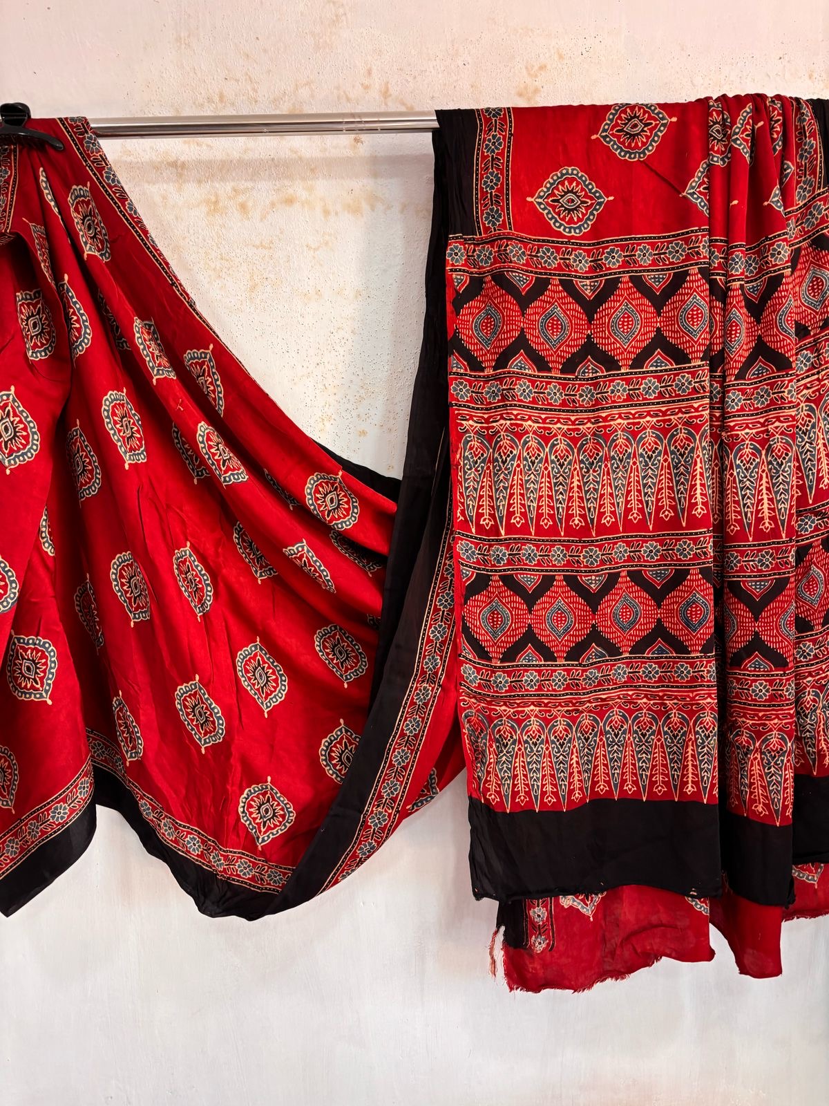 Red Modal Silk Saree