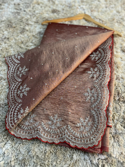 Designer Banarasi tissue saree