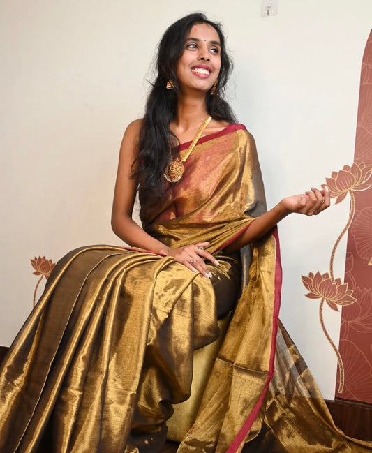 Soft Tissue cotton Saree