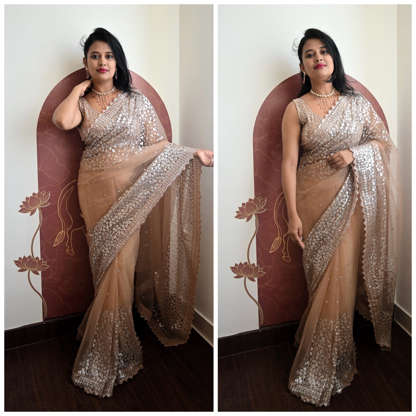 Designer party wear saree