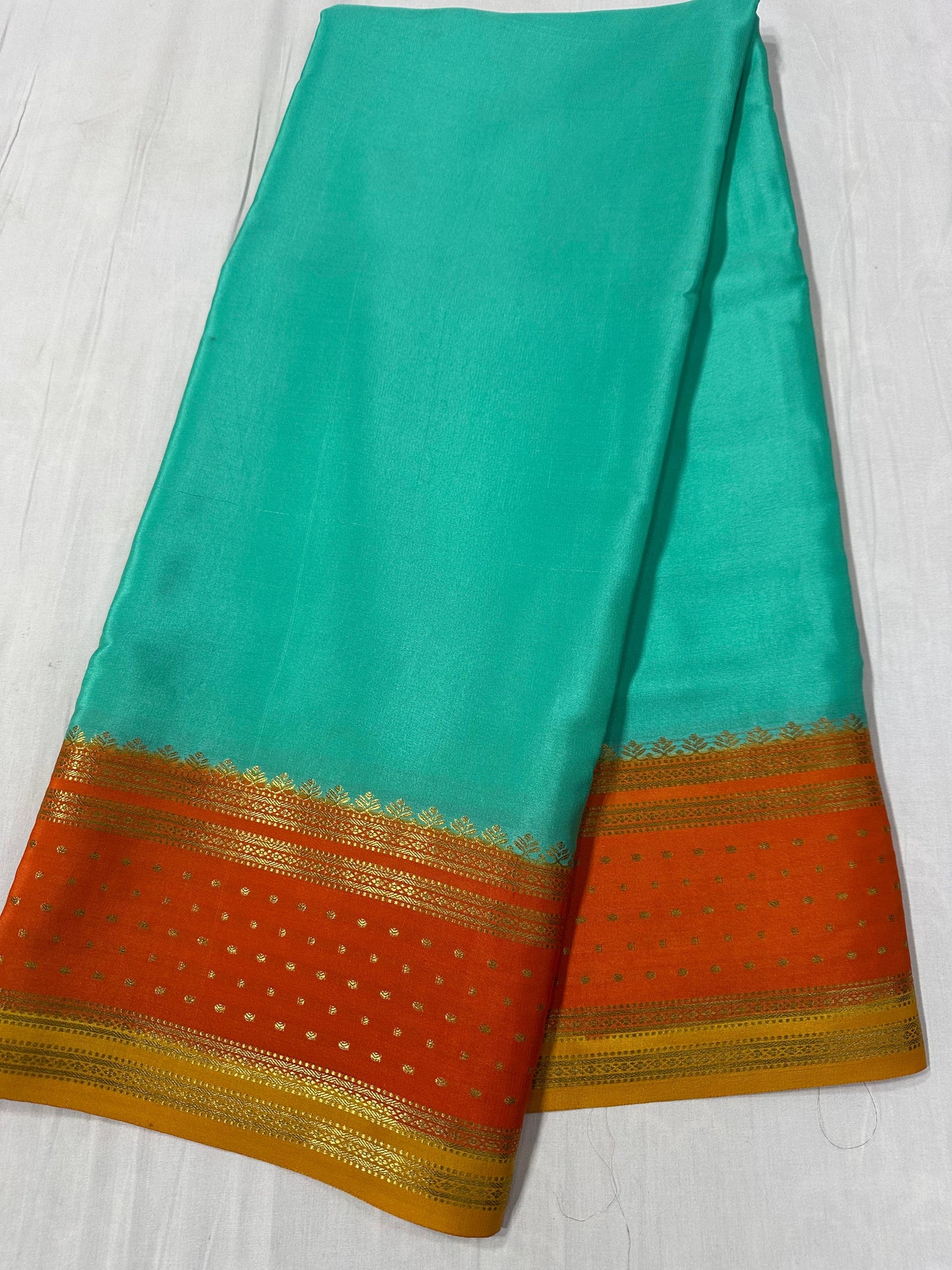 130 gsm: 3D Pure Mysore Silk Saree