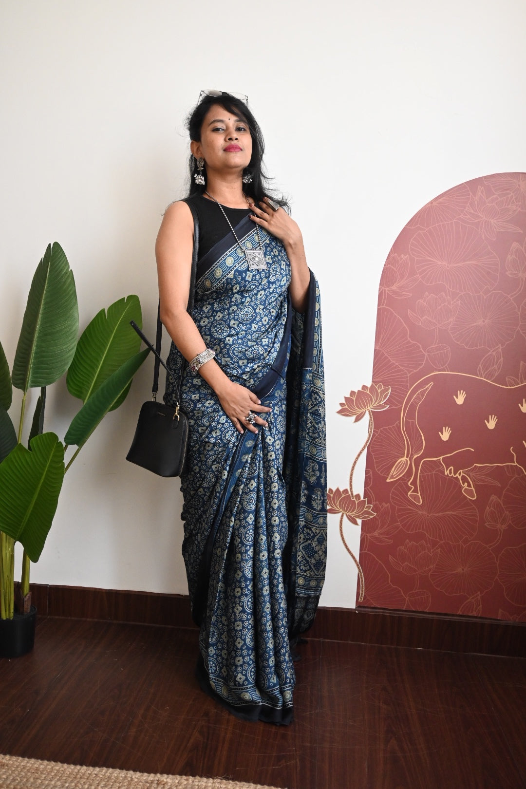 Pure modal silk saree