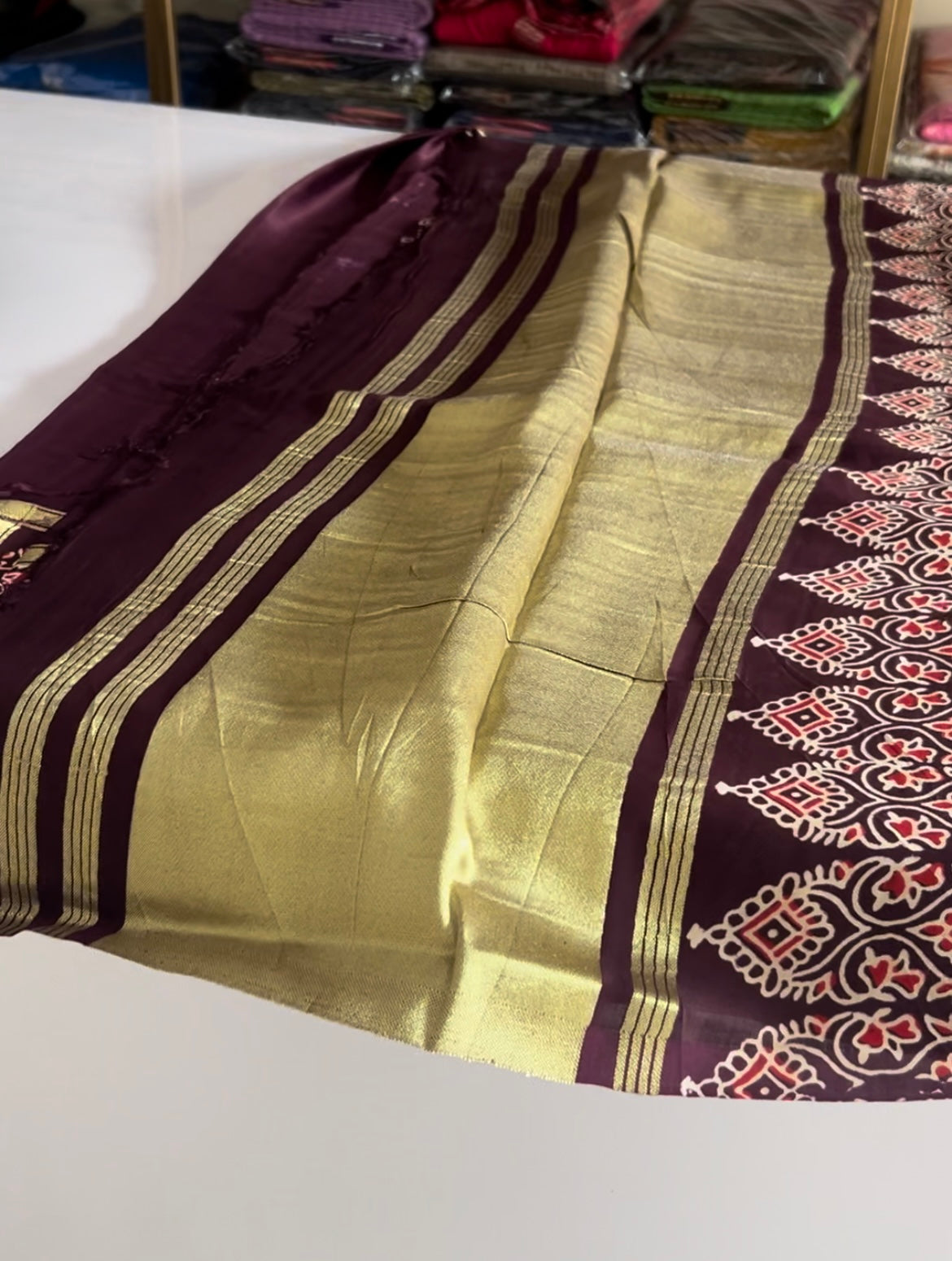Pure modal silk saree