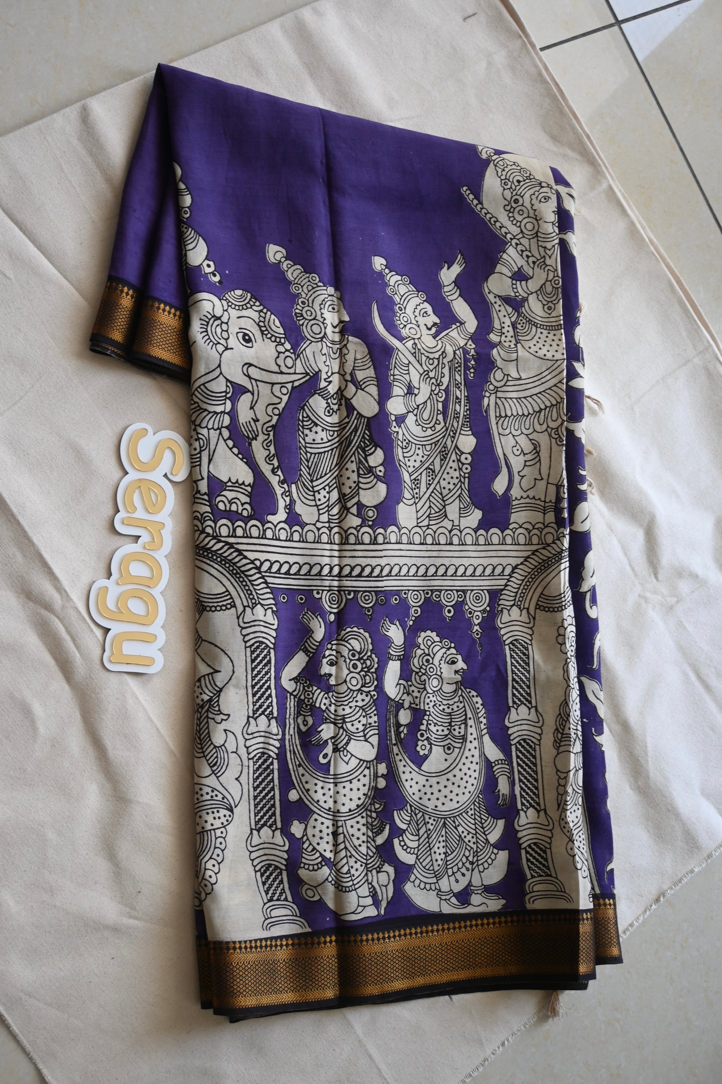 Kalamkari chennur silk saree