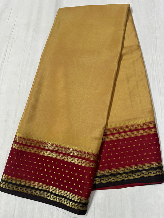 130 gsm: 3D Pure Mysore Silk Saree