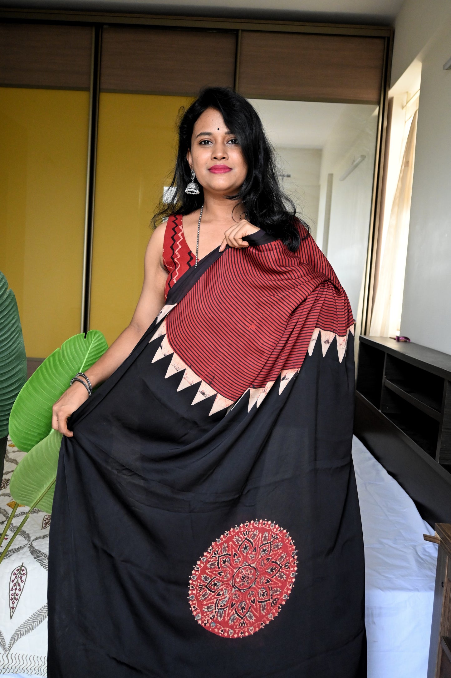 Pure modal silk saree