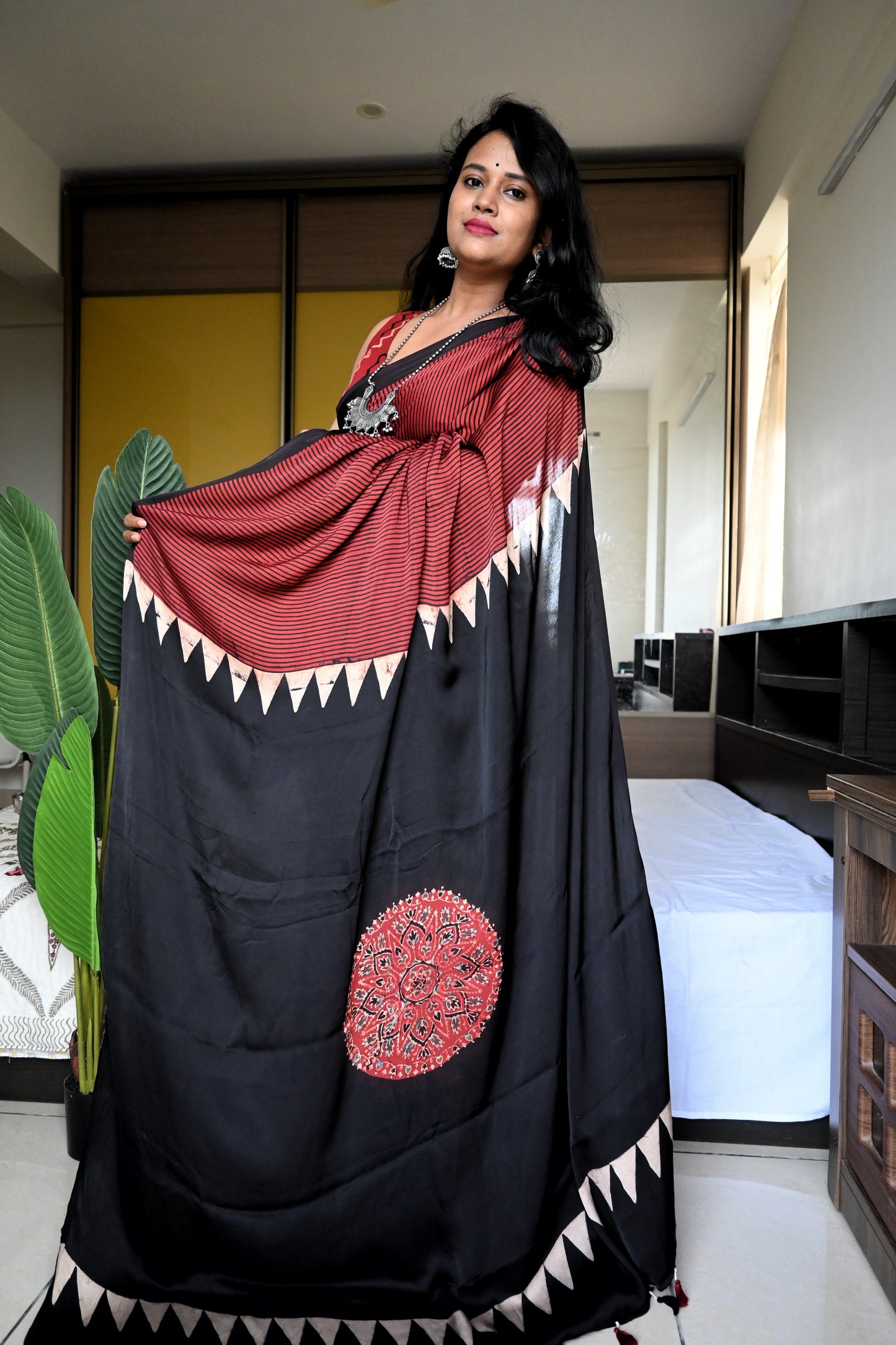 Pure modal silk saree