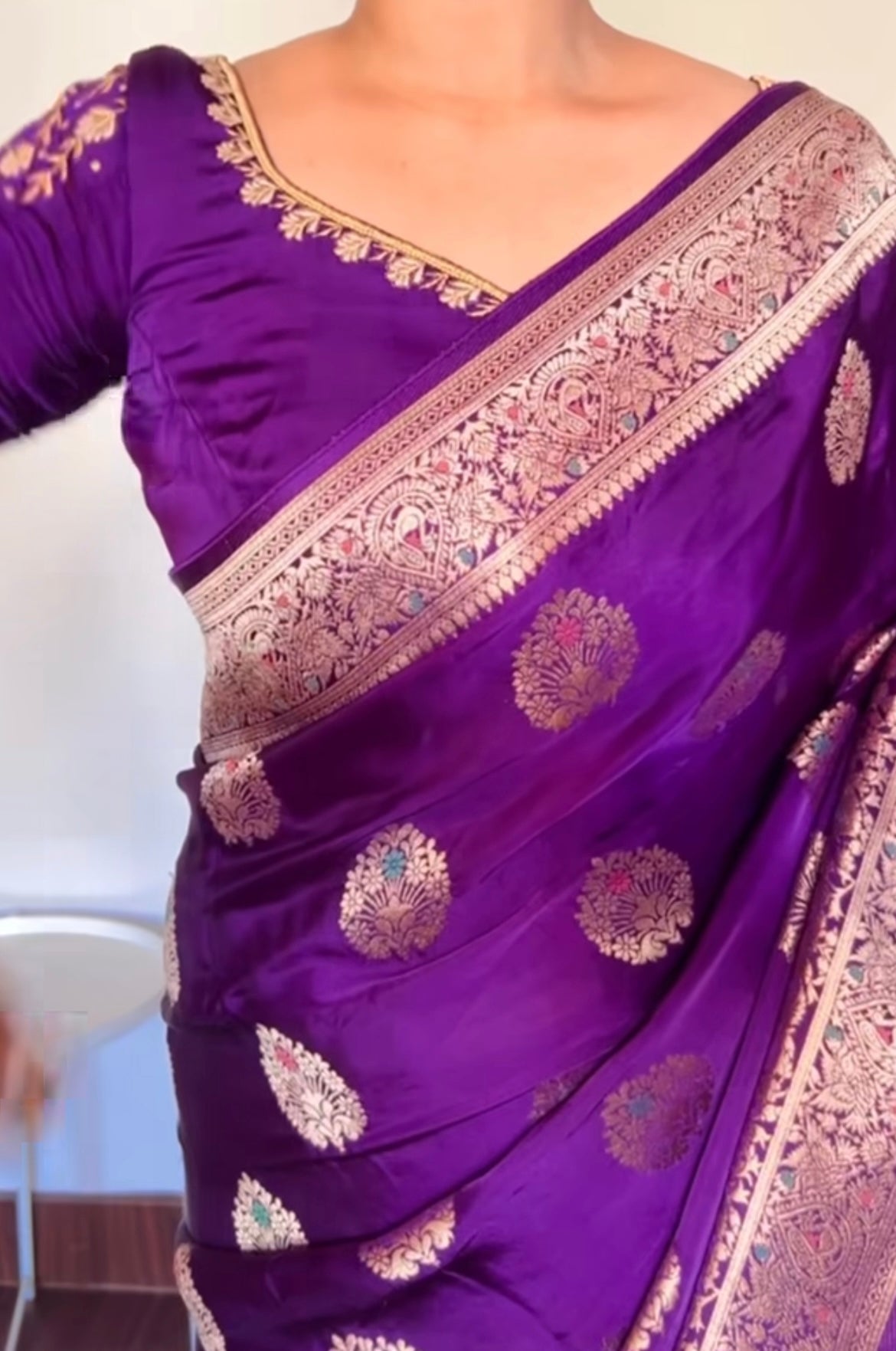 Pure Satin Silk Saree