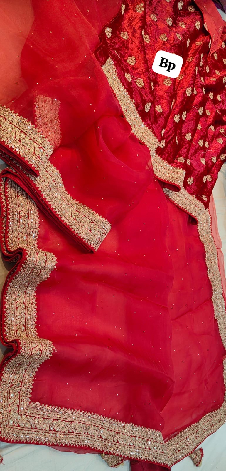 Red Sabyasachi inspired saree