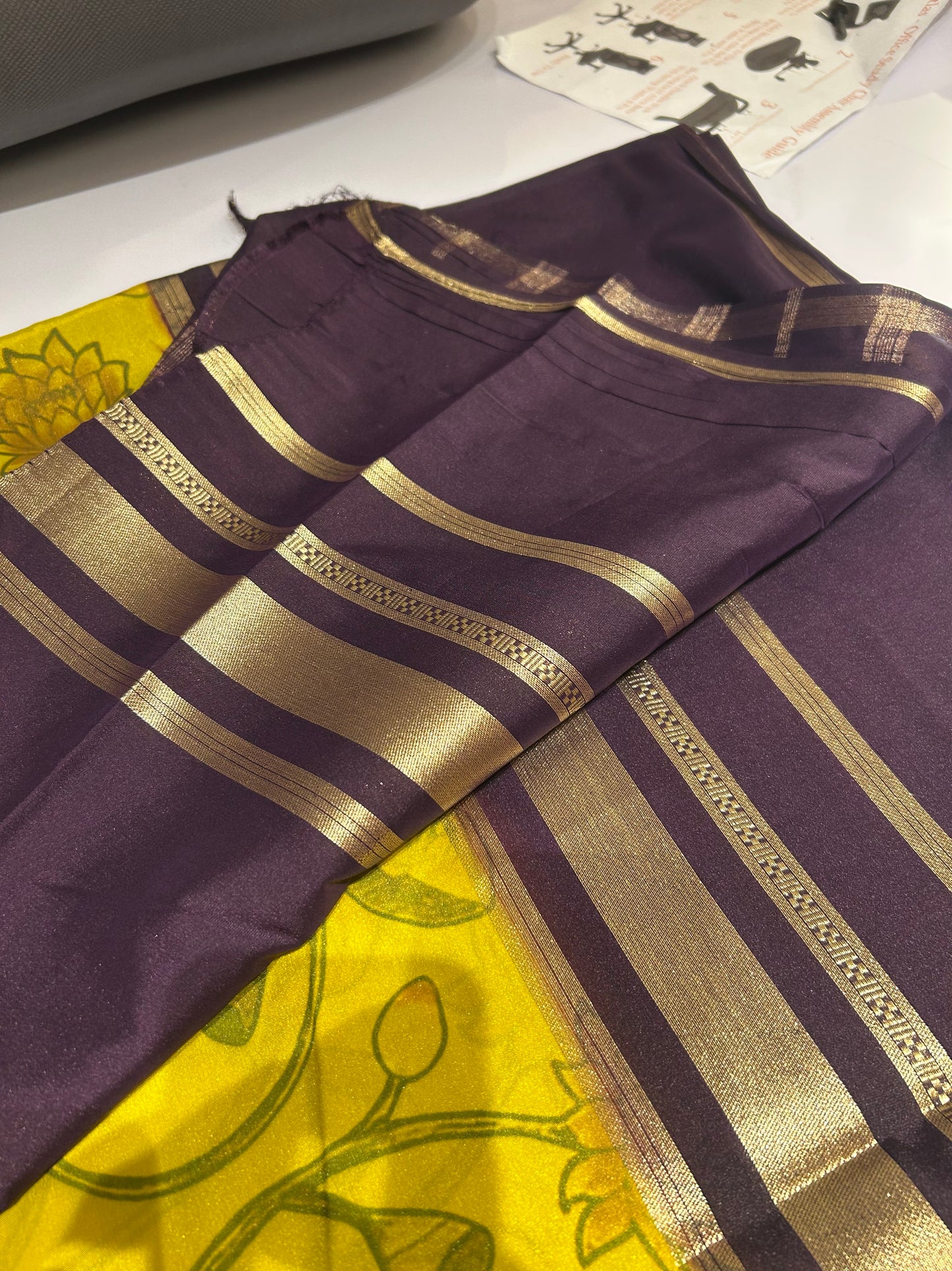 Mysore semi crepe digital print sarees