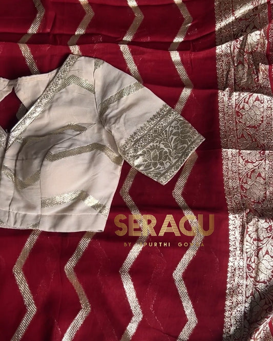 Viscose georgette saree