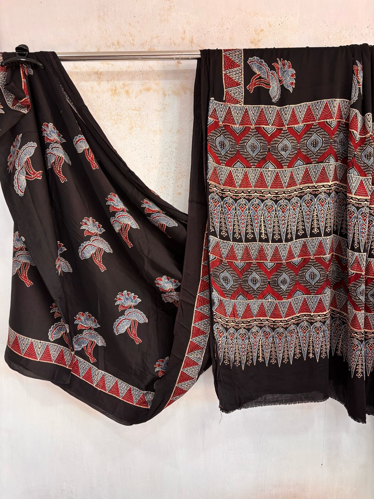 Black Modal Silk Saree