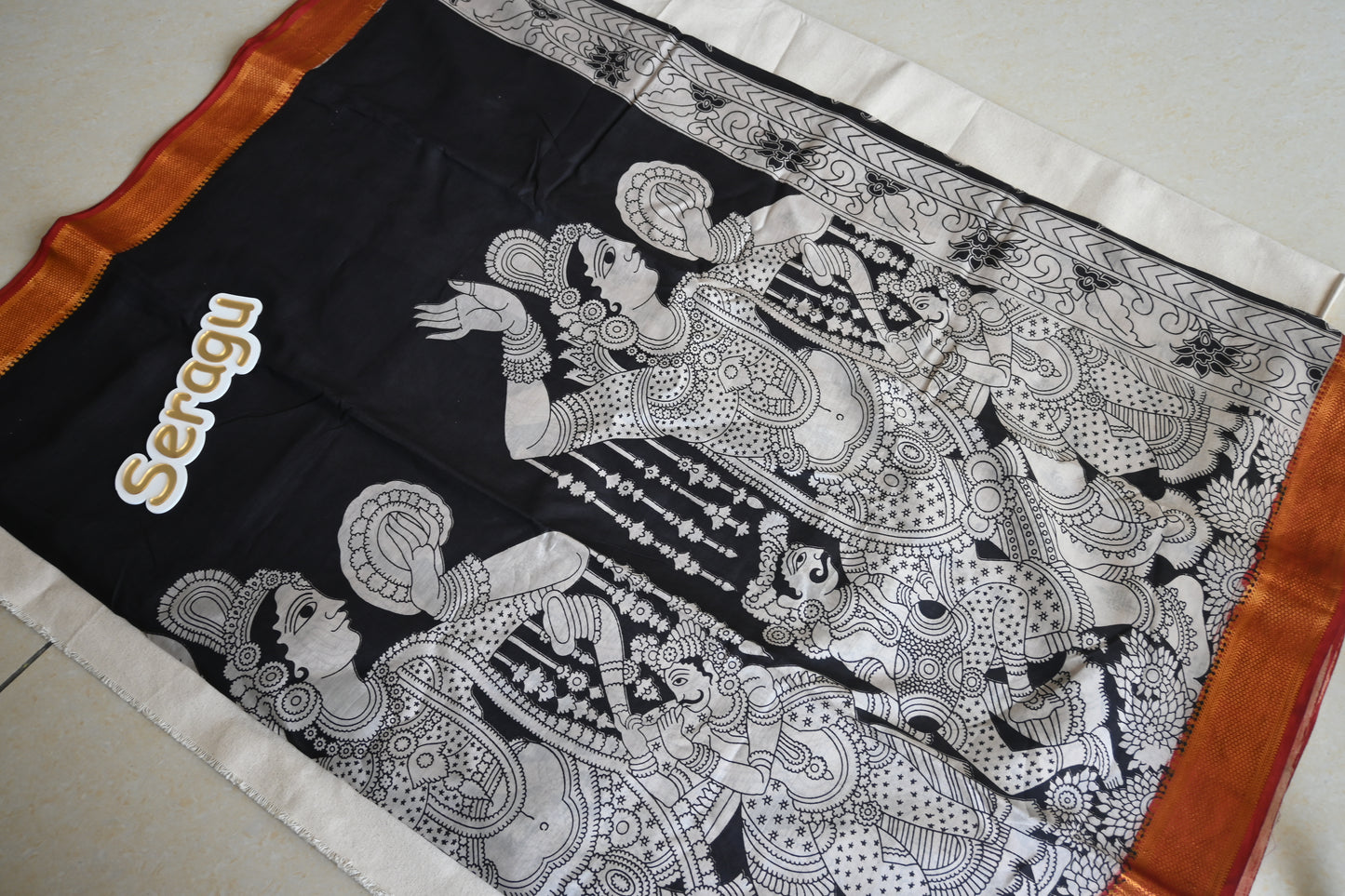 Kalamkari chennur silk saree
