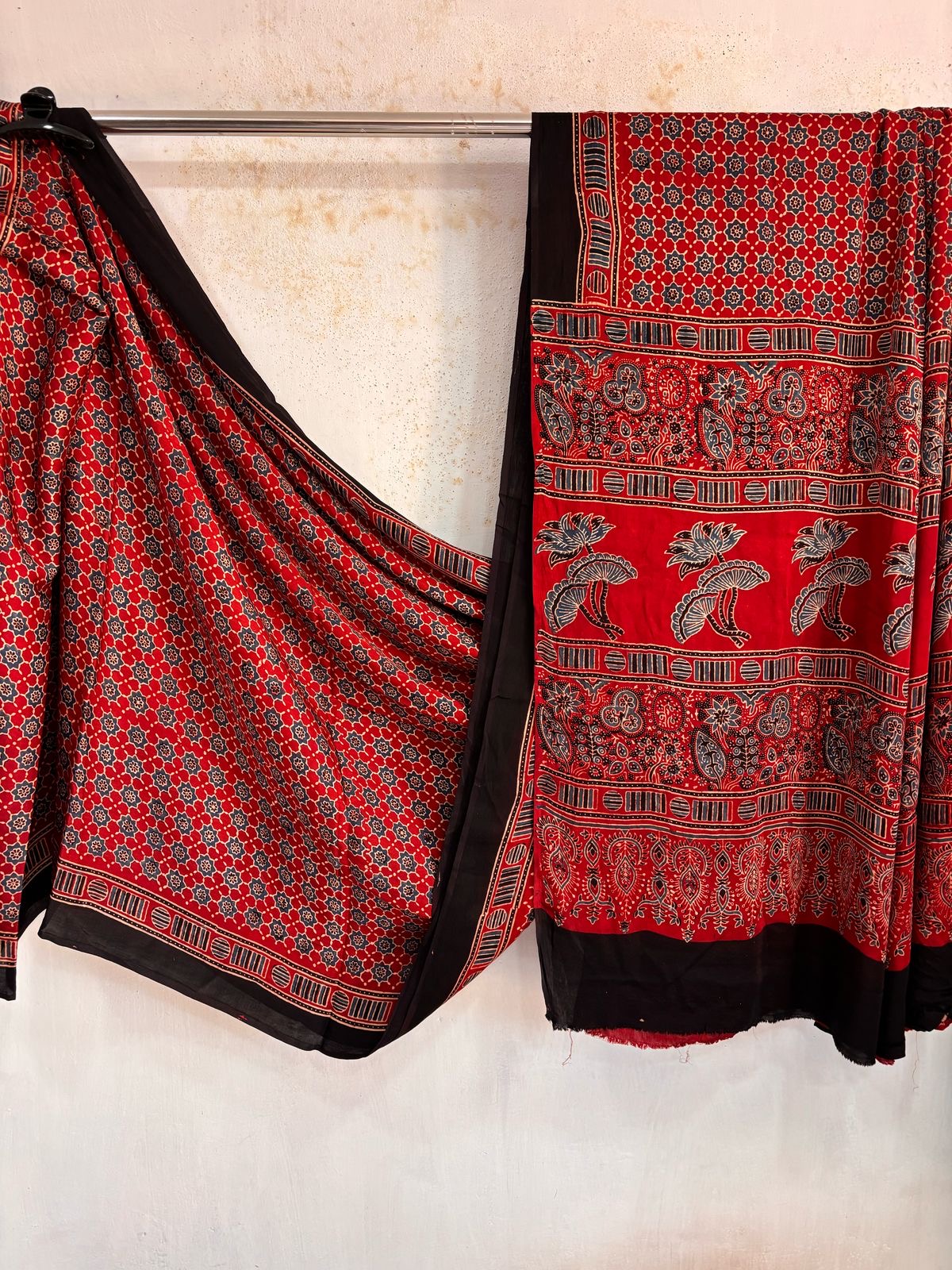 Red Pure Modal Silk Saree