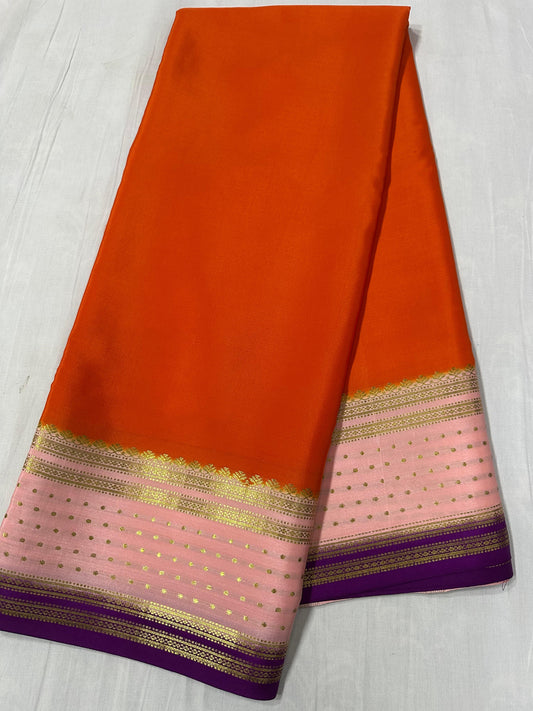 130 gsm: 3D Pure Mysore Silk Saree