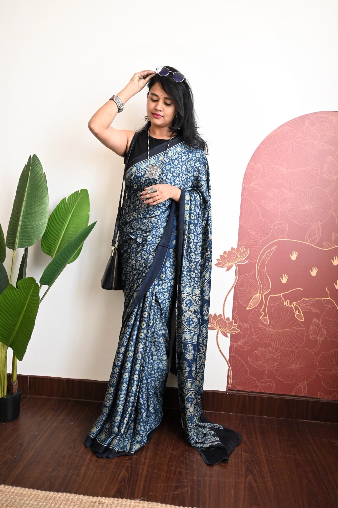Pure modal silk saree