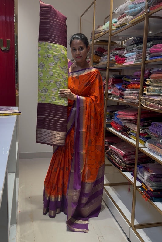 Digital print saree