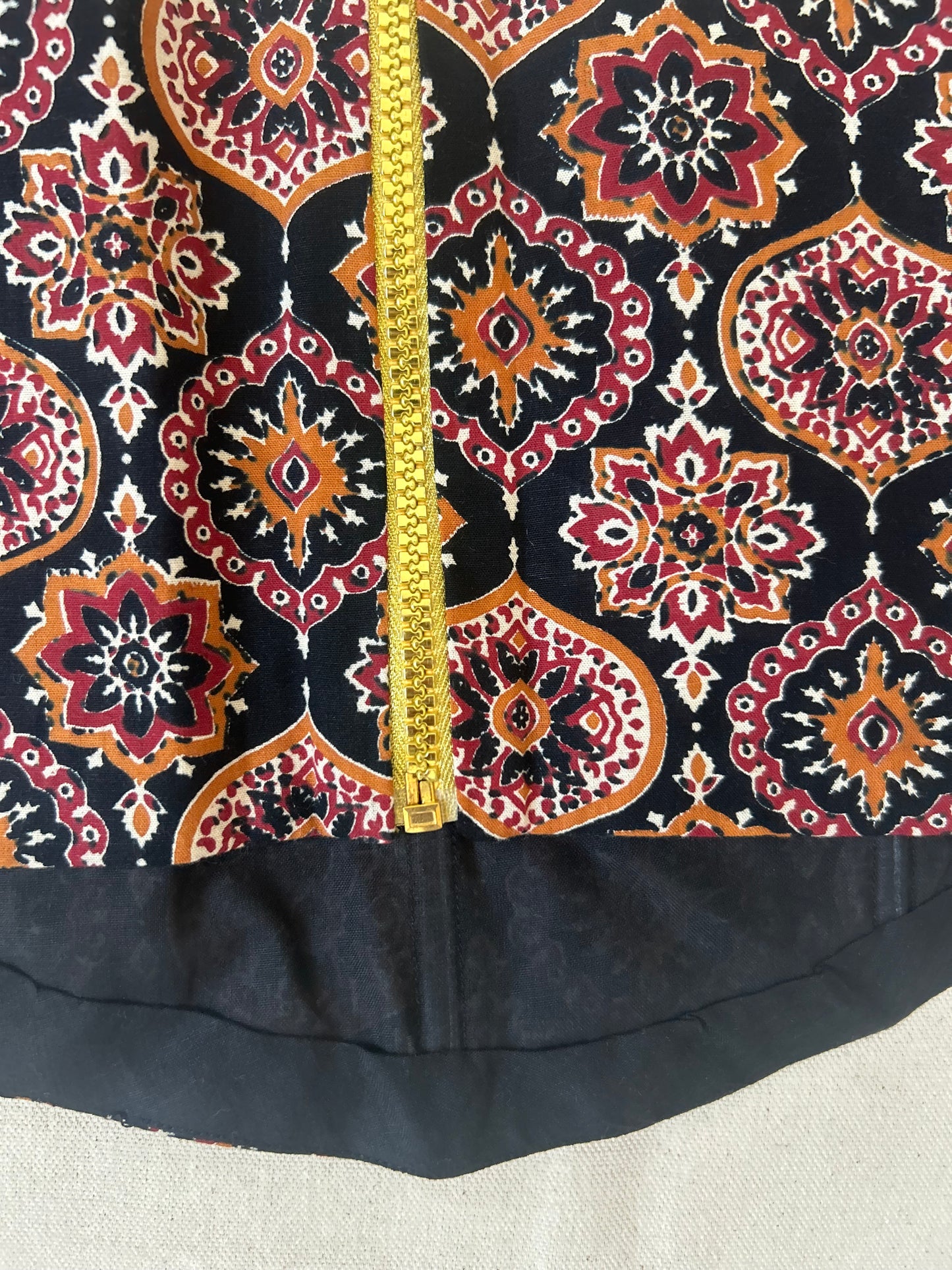 Badam Ajrakh Corset Top