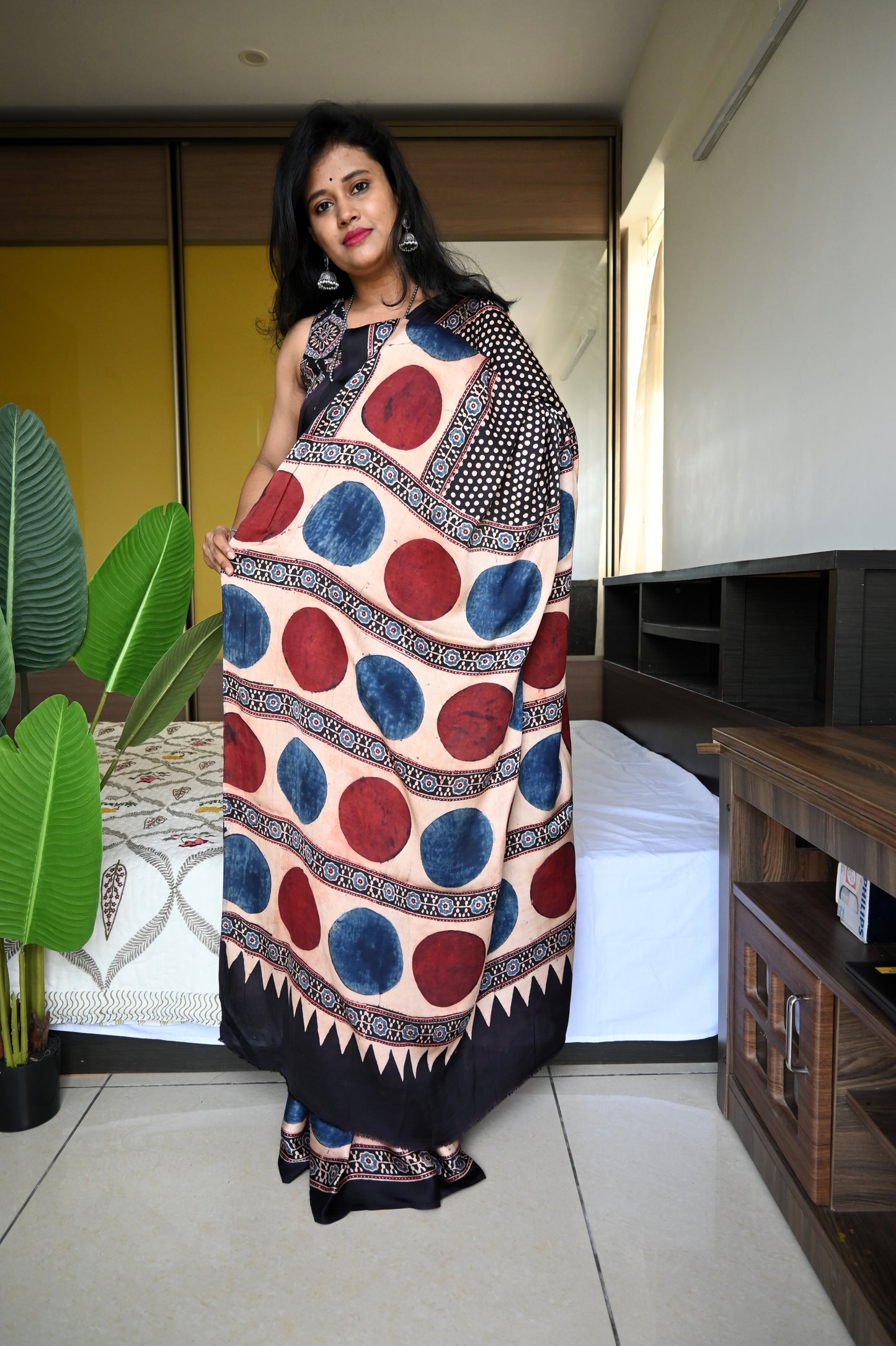 Pure modal silk saree