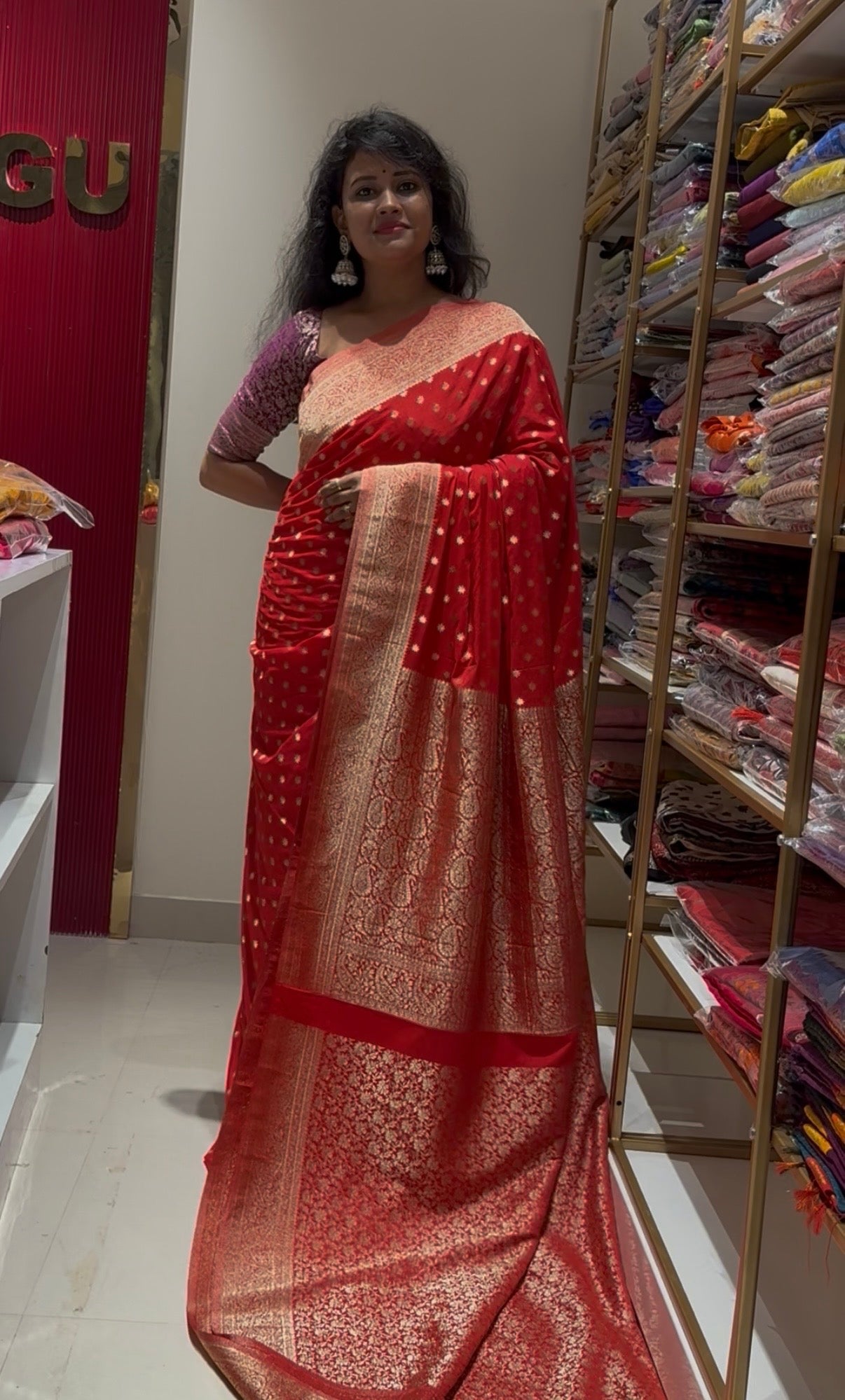 Soft Crepe chiffon banarasi saree