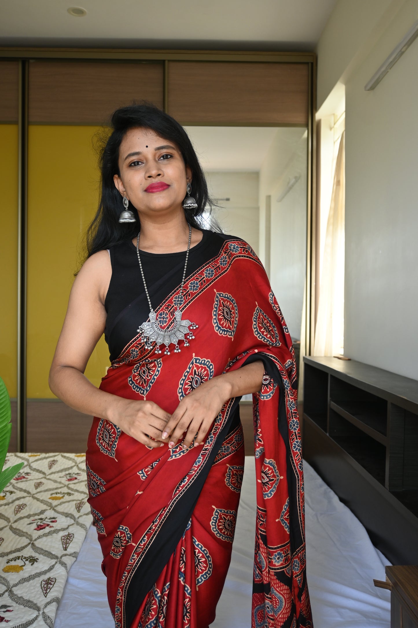 Pure modal silk saree