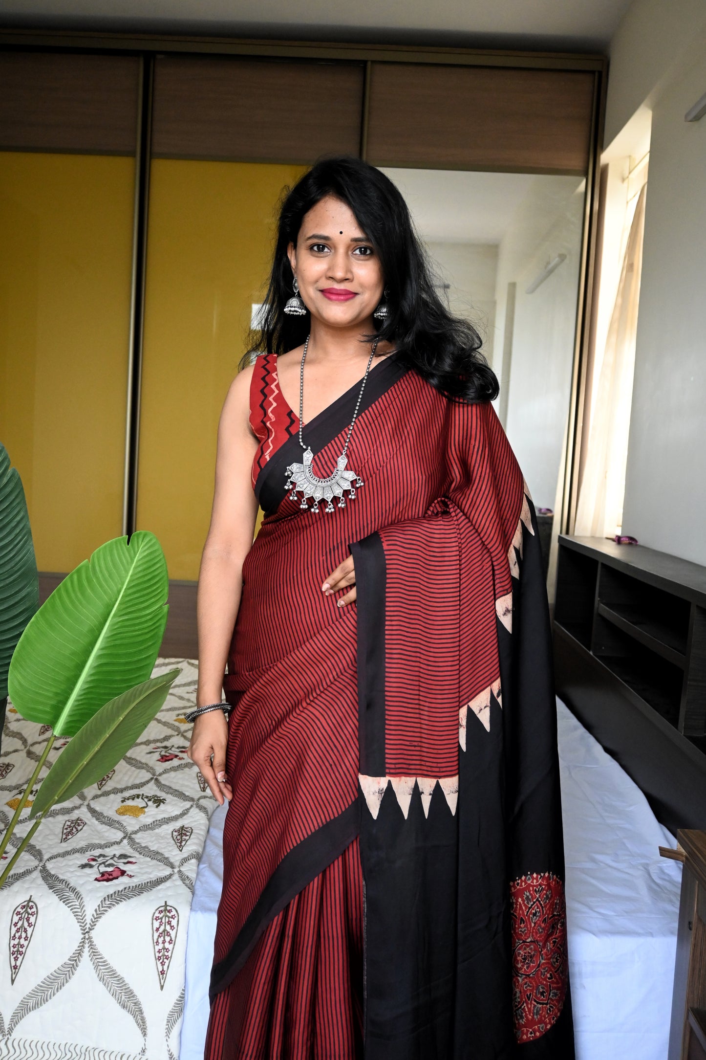 Pure modal silk saree
