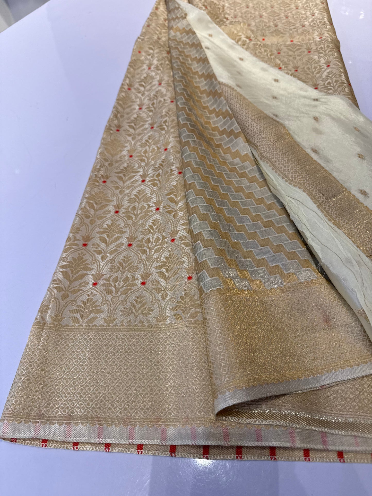 Premium brocade Banarasi saree where rich weaving meets effortless drape-luxury.(SSB3800)
