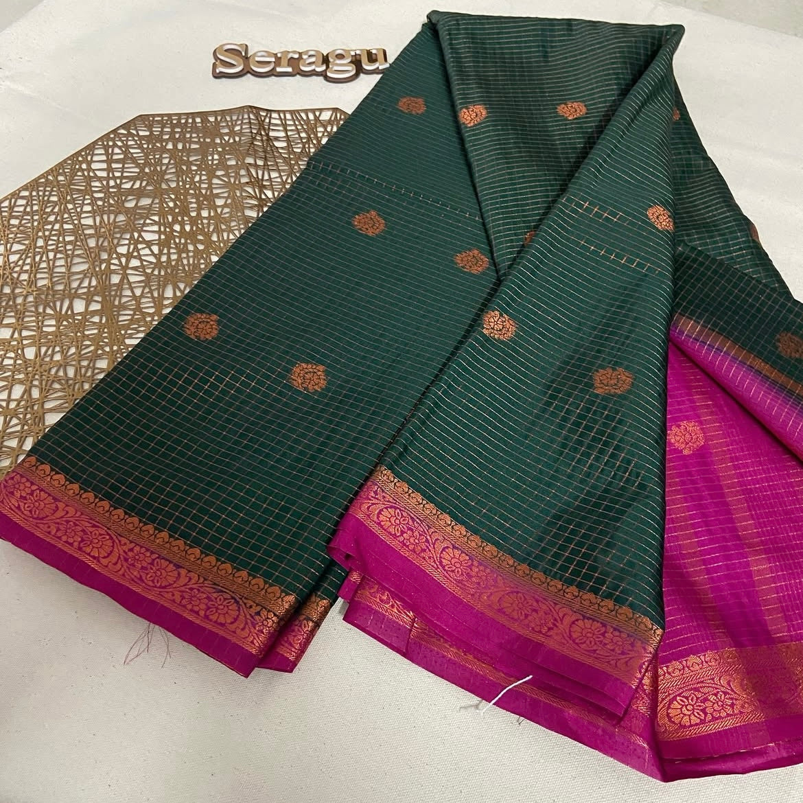 Semi crepe silk saree