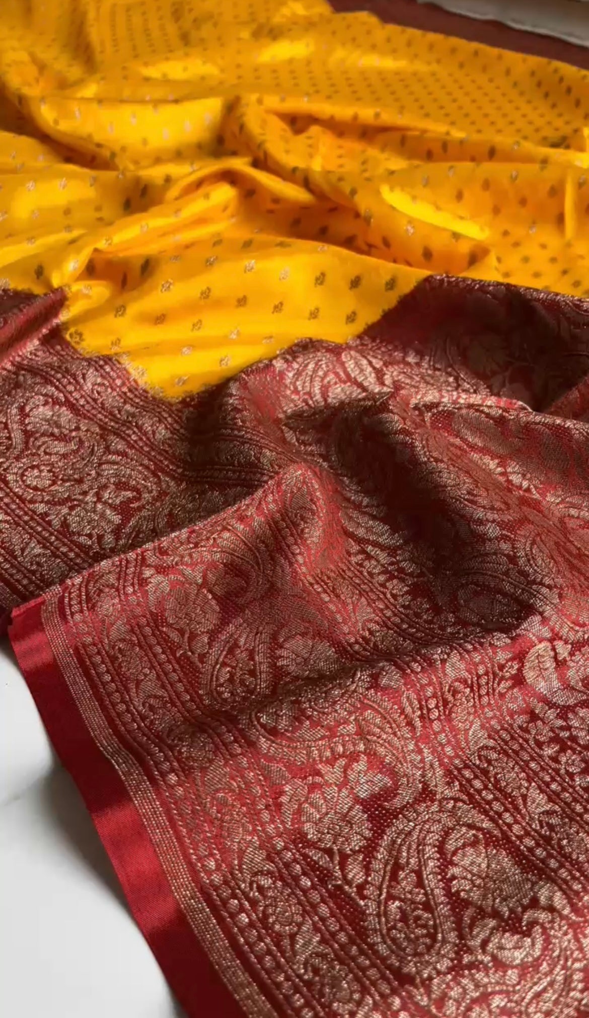 Pure Crepe chiffon banarasi saree