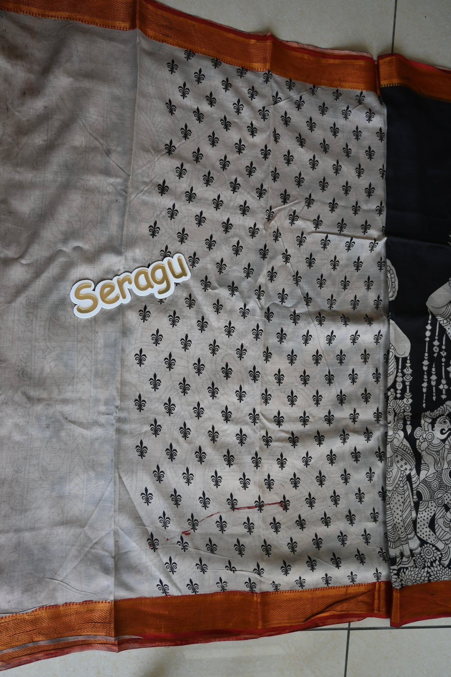 Kalamkari chennur silk saree