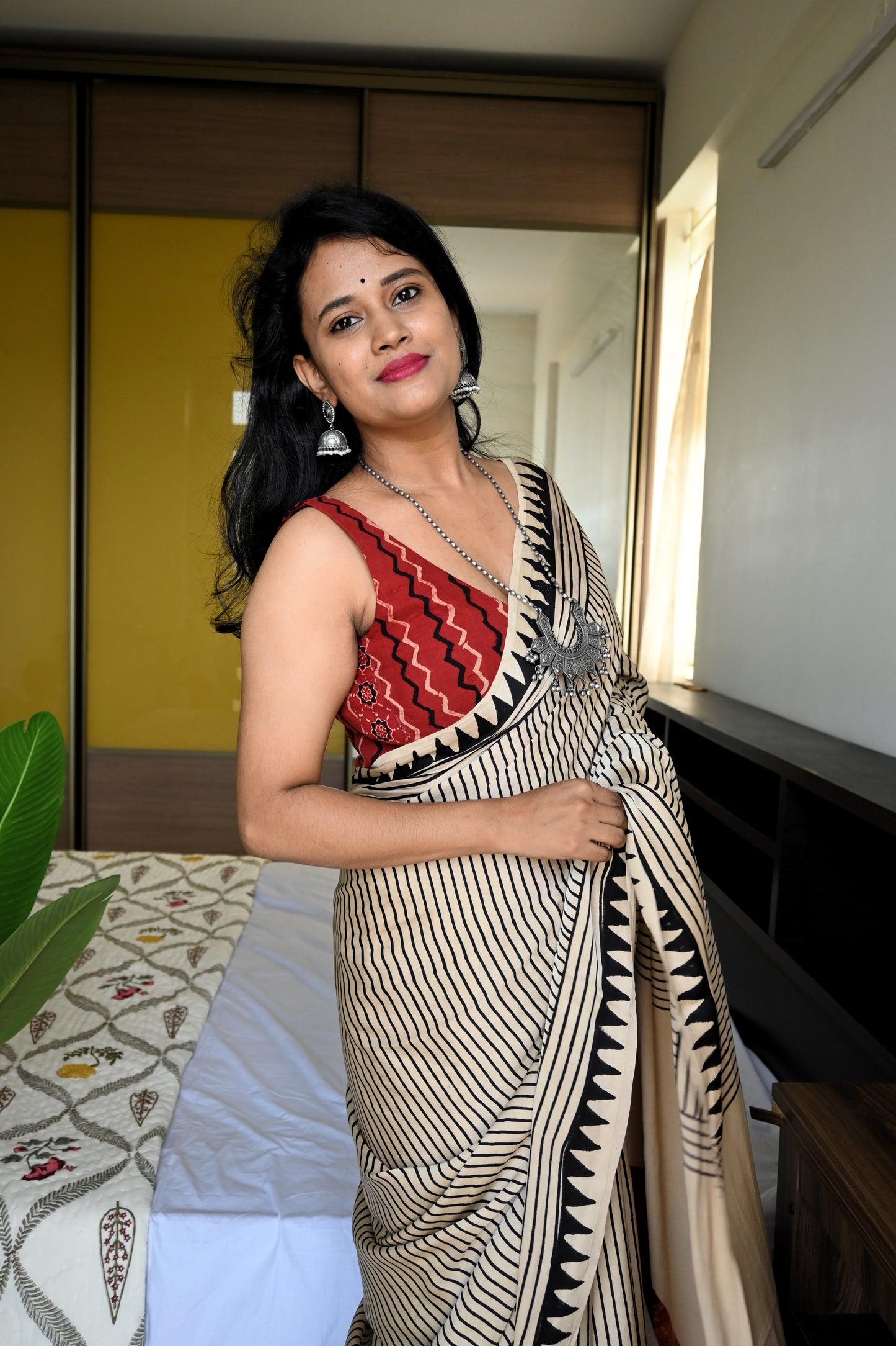Pure modal silk saree