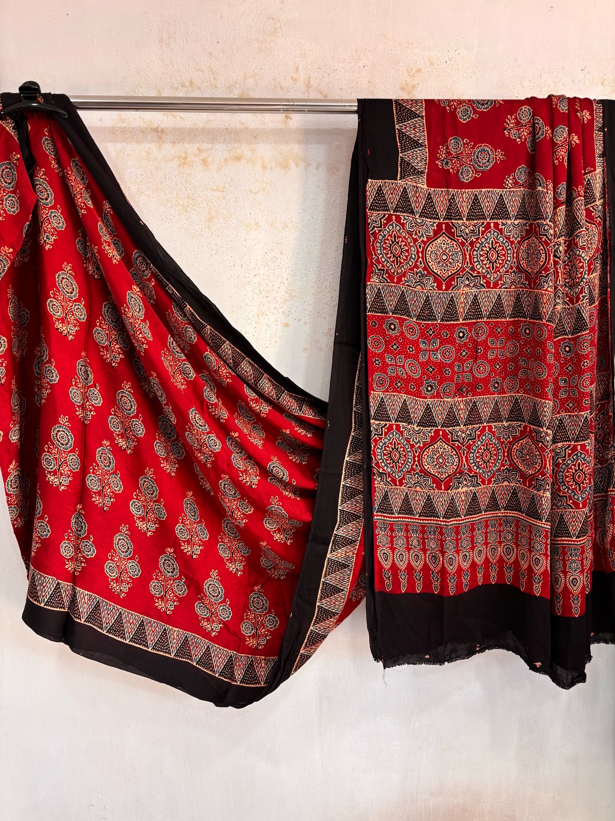 Red Pure Modal Silk Saree