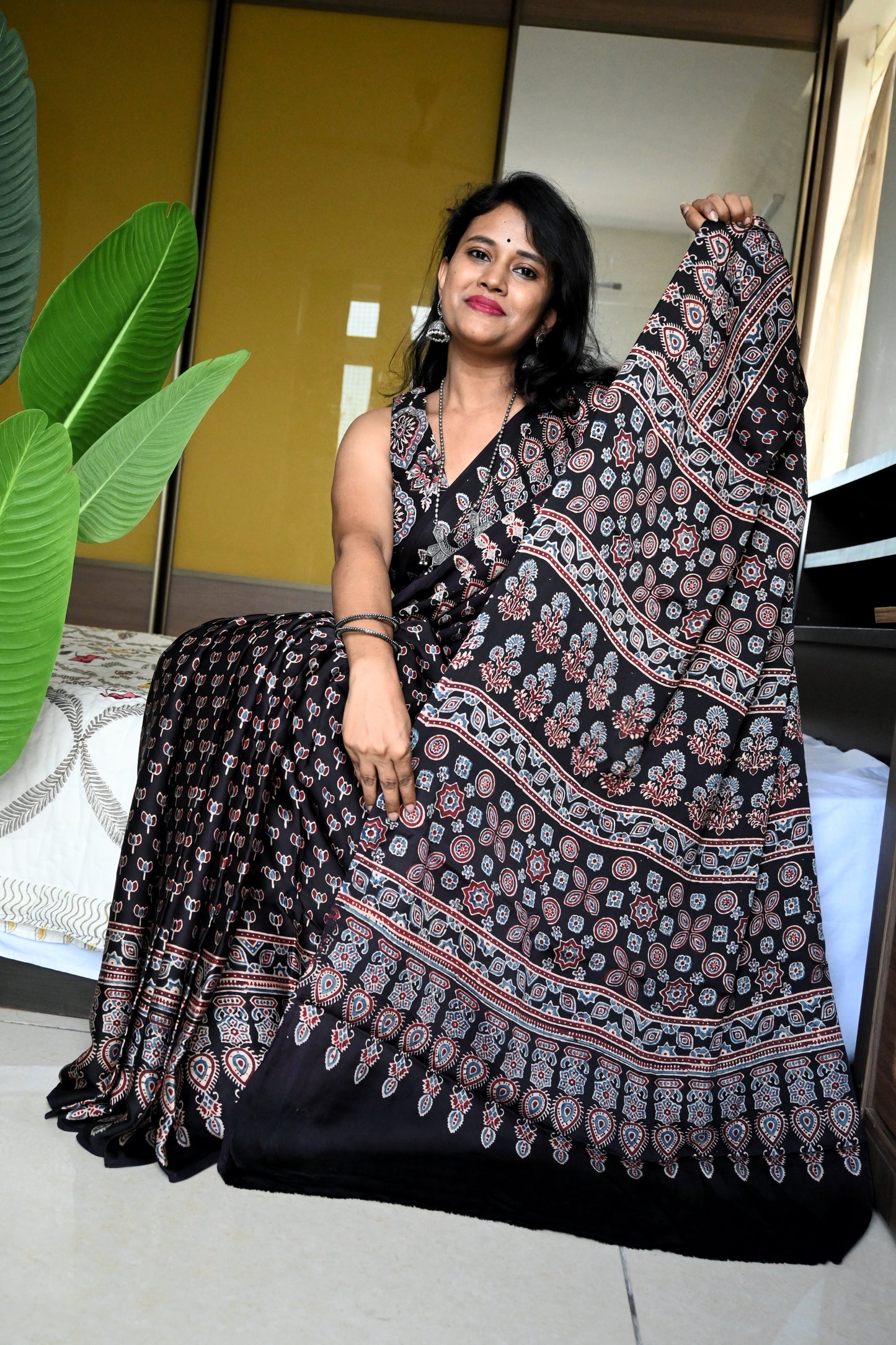 Pure modal silk saree